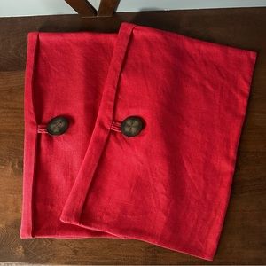 2 PotteryBarn Linen Pillow Covers